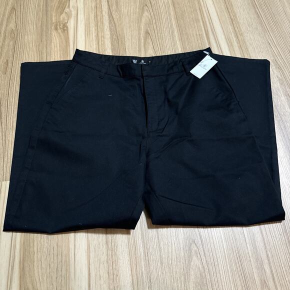 Volcom Women's Chickie High Rise Chino Pants Black Size 32 - Picture 4 of 6